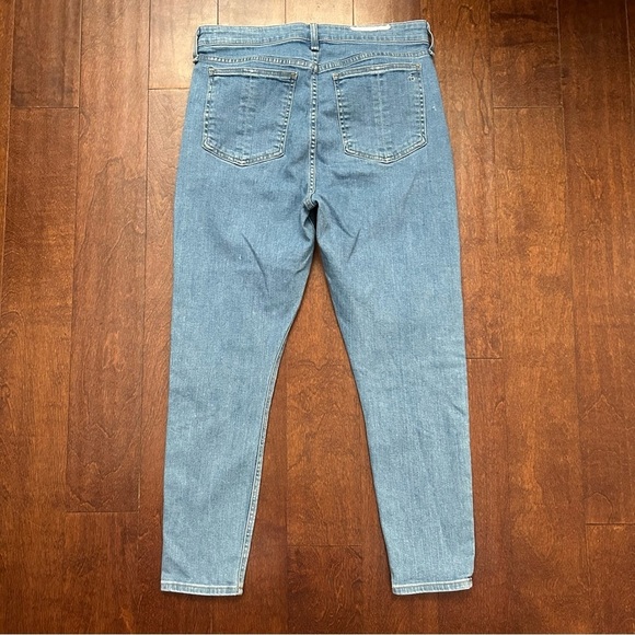 Rag & Bone Nina High-Rise Ankle Skinny Blue Denim Jeans, Size 31 - Picture 6 of 11
